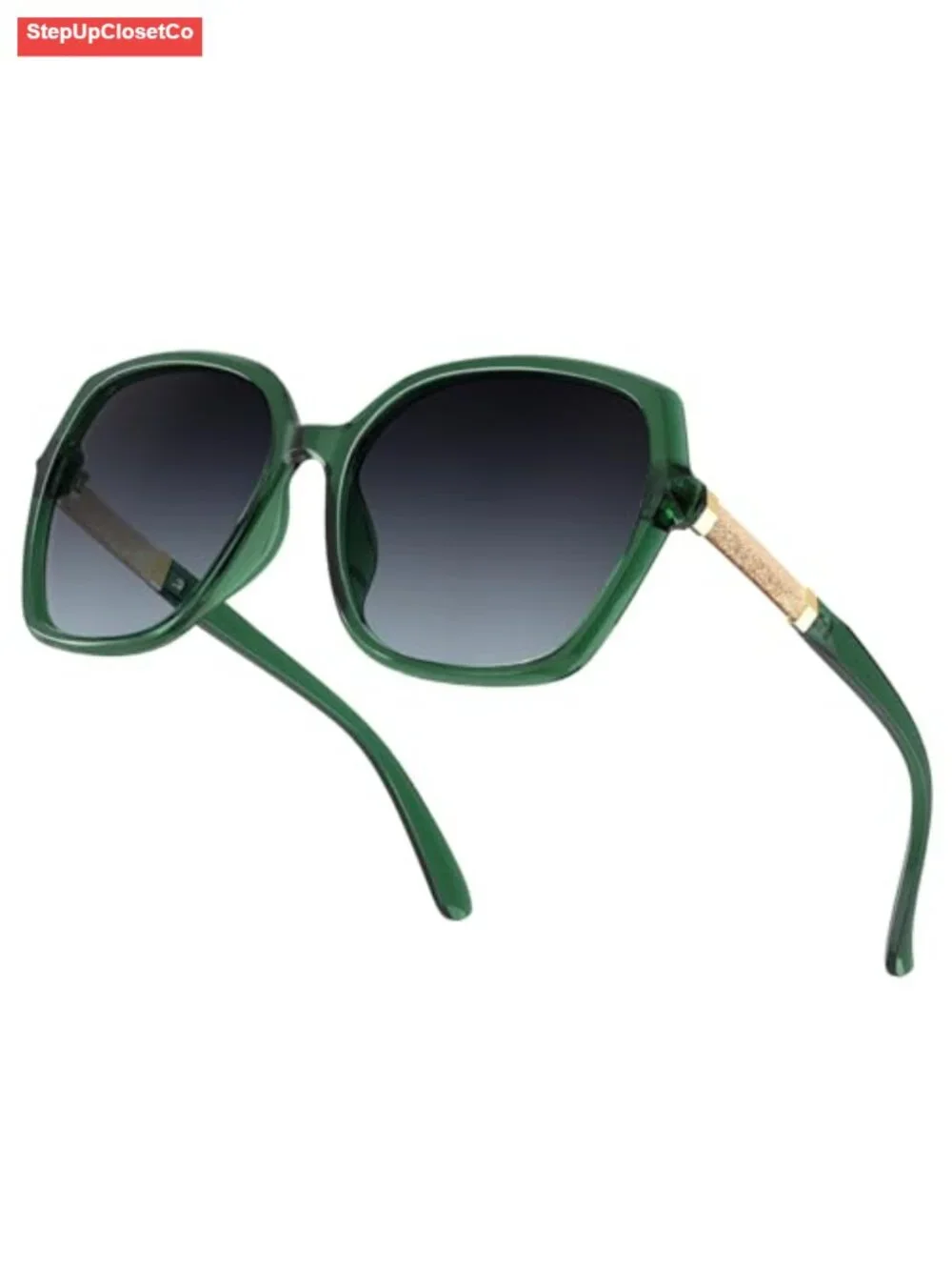 Polarized Large Square Sunglasses UV400 Protection